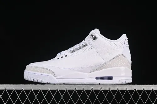 All categories Air Jordan Jordan series basketball shoes Air Jordan 3 Air Jordan 3 Retro "Pure Money" AJ3 Joe 3 replica white cat CT8532-111